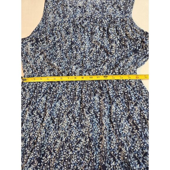 Tahari tiered floral midi dress sleeveless Fully lined lightweight size M - Picture 9 of 15